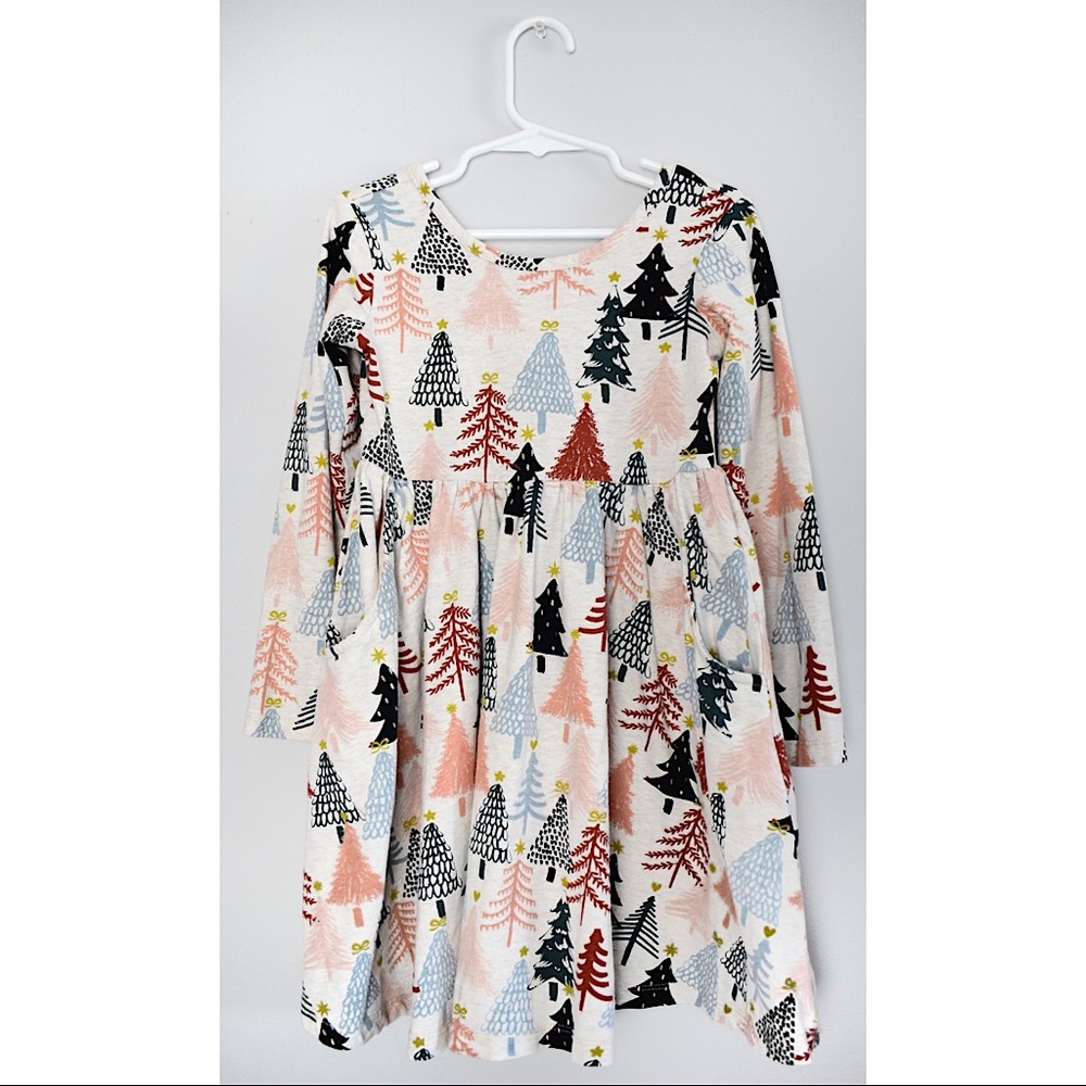 Hanna Andersson | Christmas Tree “Celebration” Skater Dress, size 5 (110 cm)